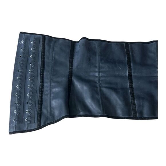 ACHATTI Women Black Rubber Cotton COLOMBIAN GIRDLE WAISTBAND Size 36 Shape Wear - Picture 3 of 10